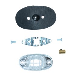 Sideblink B-stolpe hvid