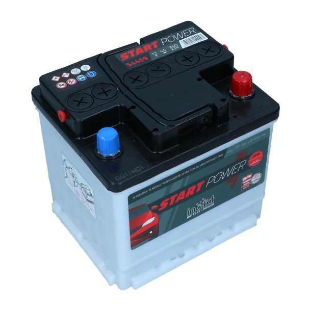 batteri 12V, 44 Ah,  uden syre