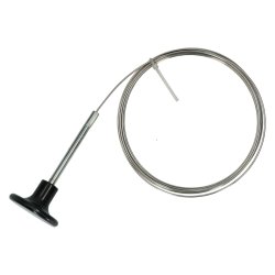 Kabel forklap m/ sort knop