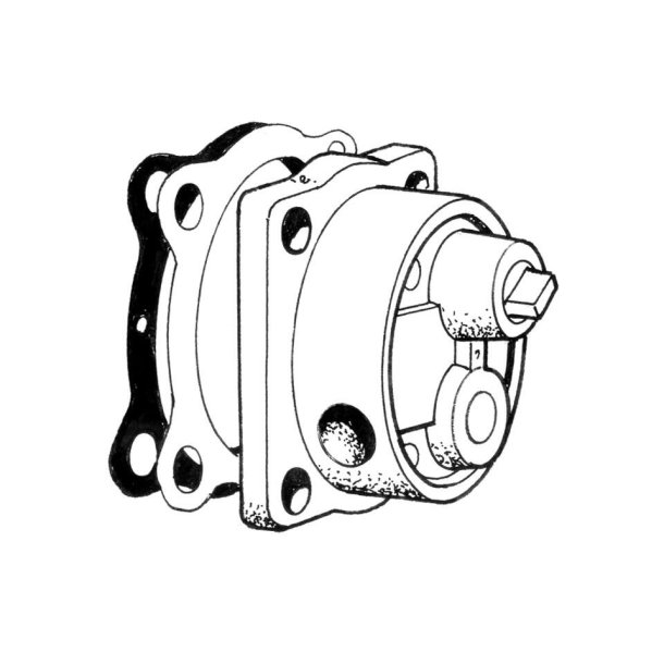 Oliepumpe High Flow, aluminium, Schadek