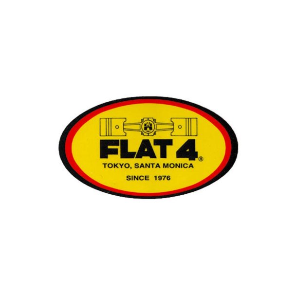 Sticker Flat 4, 3 stk.