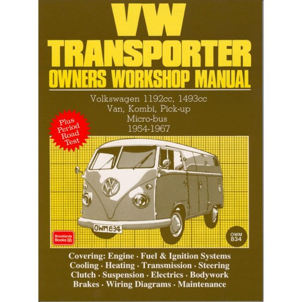 VW TRANSPORTER OWNERS MANUAL T2 54-67