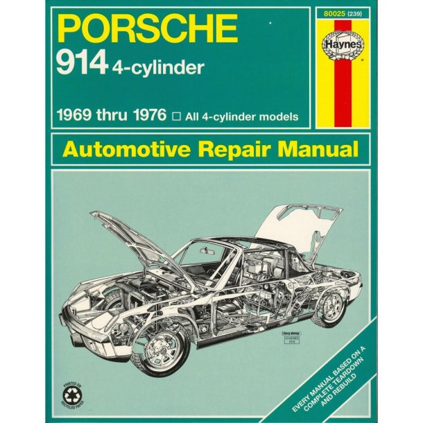 HAYNES VW PORSCHE 914  4 CYLINDER MANUAL