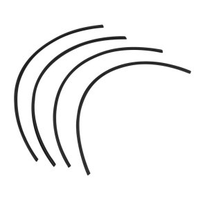 Gummi mellem kofanger og kofangerhorn 4 stk