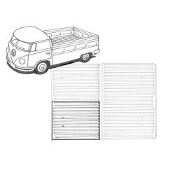 Bundplade single cab pick-up foran (halv) - 116.5cm x 89.00cm