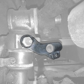 Beslag for bremseslange splitbus front venstre