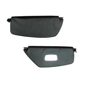 Solskrme, per par, sort, med spejl