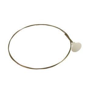 Forklap/motorklap Kabel KG, elfenben knop