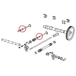 Pakninger for 8mm ventilstamme 8 stk