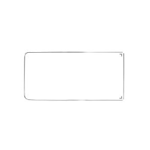 Lseliste for siderude med ventilationsrude 'Deluxe' (aluminium trim)