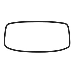 Gummi forrude 'Deluxe' (aluminium trim)