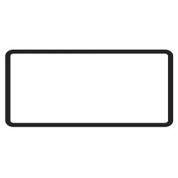 Gummi forrude 'Deluxe' (aluminium trim)