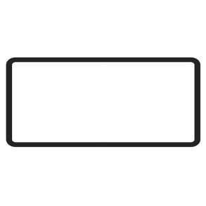 Gummi forrude 'Deluxe' (aluminium trim)