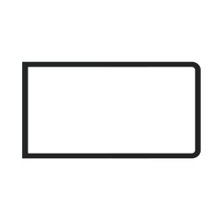 Siderude gummiliste for ventilatiomsrude 'Deluxe' (aluminium trim)