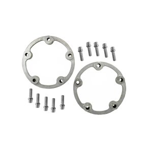 5-hul Spacere (25,4 mm) brede, som par komplet med 38mm skruer  12 mm. Til stlflge.