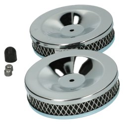 Forcromet luftfilter, dobbelt karburatorurator per par