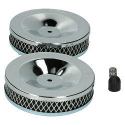 Forcromet luftfilter, dobbelt karburatorurator per par