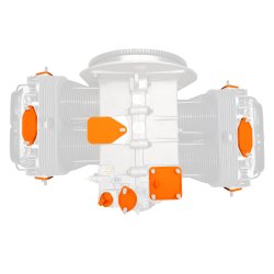Afd�kningss�t for Type 1 og 3 motor