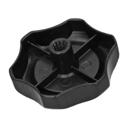 Drejeknap alu Westy jalousi vindue (sort)