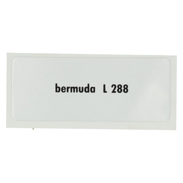 Sticker L 288, Bermuda bl