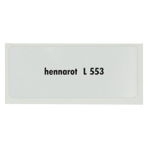 Sticker L 553, Henna Red