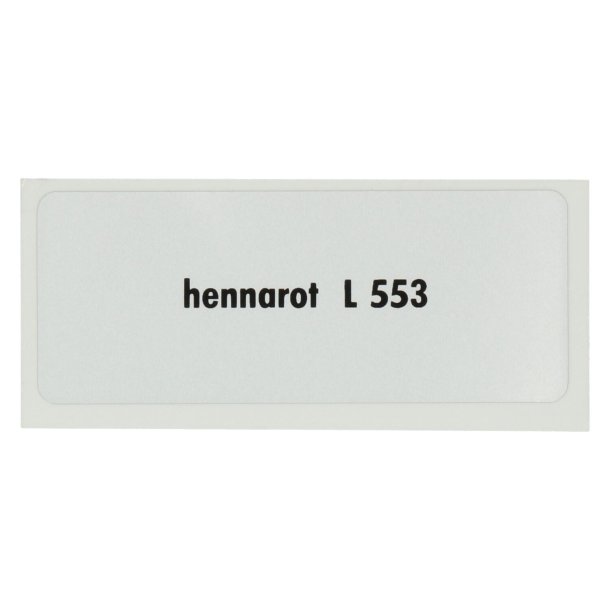 Sticker L 553, Henna Red