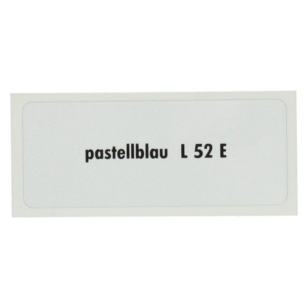 Sticker L 52 E, Pastel bl