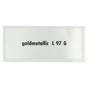 Sticker L 97 G, Guld Metallic