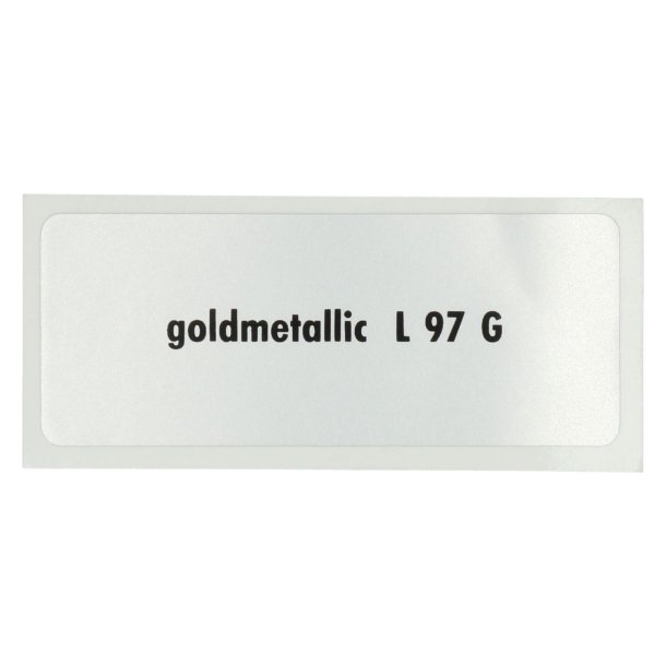 Sticker L 97 G, Guld Metallic