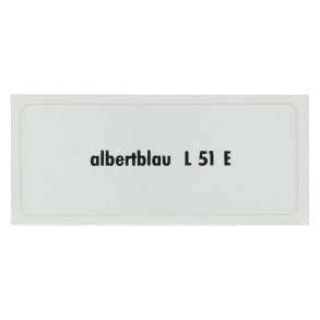 Sticker L 51 E, Albert bl