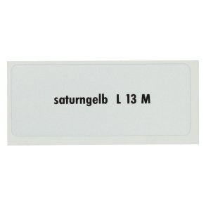 Sticker L 13 M, Saturn gul