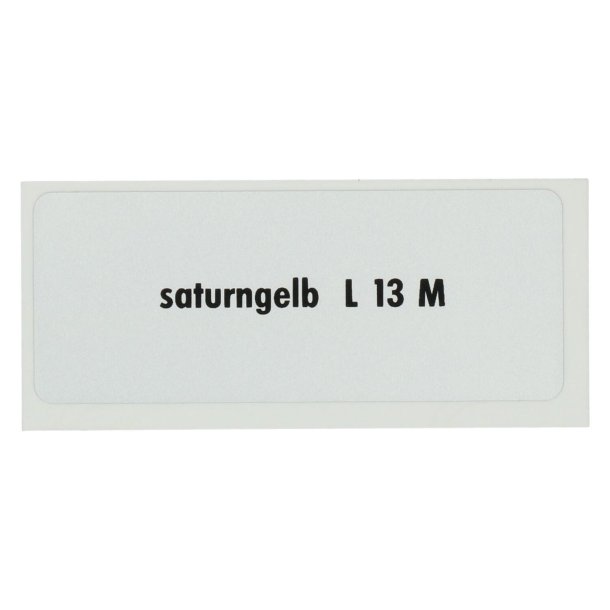 Sticker L 13 M, Saturn gul