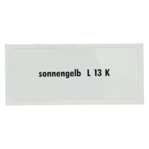 Sticker L 13 K, Sunshine gul