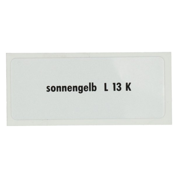 Sticker L 13 K, Sunshine gul