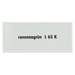 Sticker L 65 K, Ravenna grn
