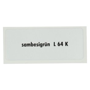 Sticker L 64 K, Zambesi grn