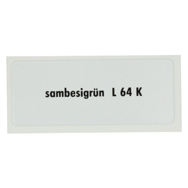 Sticker L 64 K, Zambesi grn