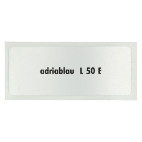 Sticker L 50 E, Adriaterhavet bl