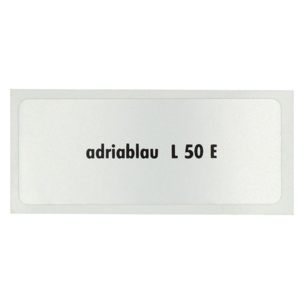 Sticker L 50 E, Adriaterhavet bl