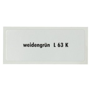 Sticker L 63 K, Willow Green