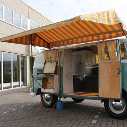 Westfaliastof teltstof gul/gr� pr. meter