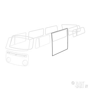 Gummiliste skydedr T2 Bay venstre German