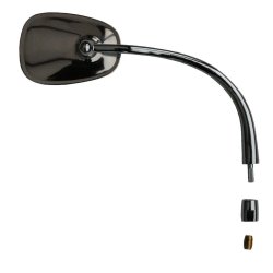 Sidespejl ovalt T1 -67 incl. montringsst