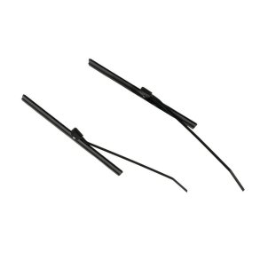 Visker + arm, sort, par, 18.50cm