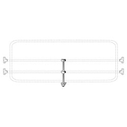 Centerstykke bagerste jailbar