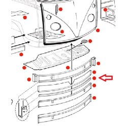 Afslutningskant front nederst splitbus