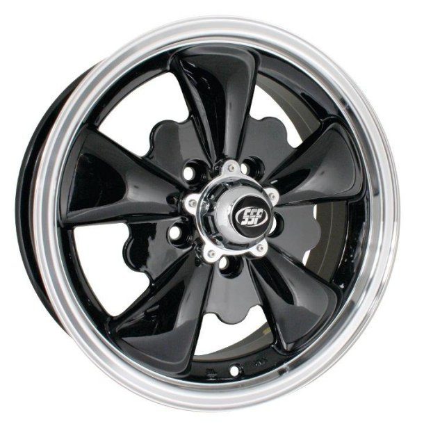 GT 5 Spoke Blanksort/poleret 5x112