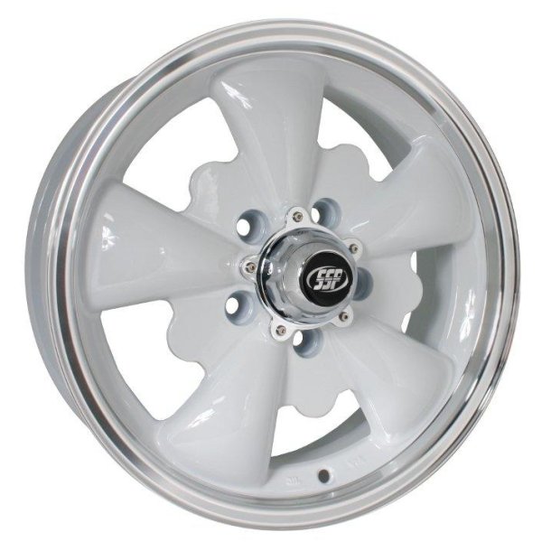 GT 5 Spoke hvid/poleret 5x112