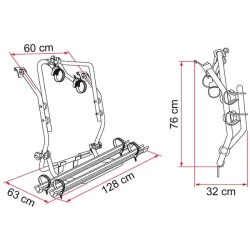 Cykelholder splitbus og Baybus