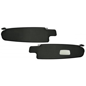 Solsk�rme med spejl, sorte